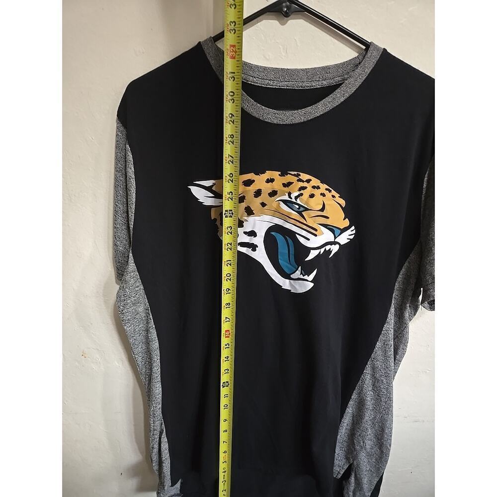 Jacksonville Jaguars Mens Large T Shirt NFL Football Logo Black Gray Team Appare - Picture 11 of 13